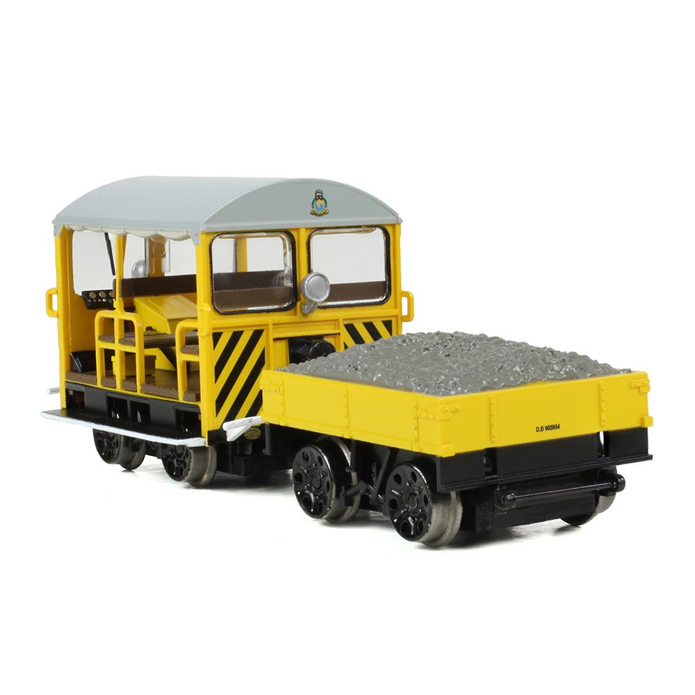 PRE - ORDER: Bachmann Wickham Type 27 Trolley Car BR Departmental Yellow (Wasp Stripes) - OO Gauge - Phillips Hobbies