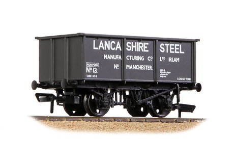 PRE - ORDER: Branchline BR 27T Steel Tippler 'Lancashire Steel Manufacturing' Dark Grey - OO Gauge - Phillips Hobbies