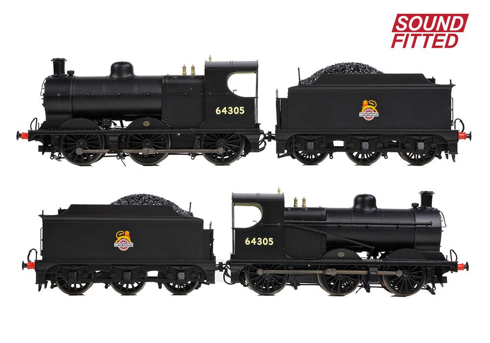 PRE - ORDER: Branchline GCR 9J (J11) 64305 BR Black (Early Emblem) SOUND FITTED - OO Gauge - Phillips Hobbies