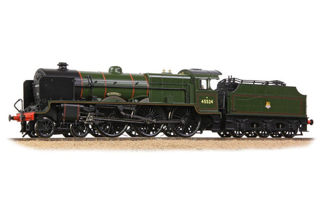 PRE - ORDER: Branchline LMS 5XP 'Patriot' with Riveted Fowler Tender 45524 'Blackpool' BR Lined Green (Early Emblem) - OO Gauge - Phillips Hobbies
