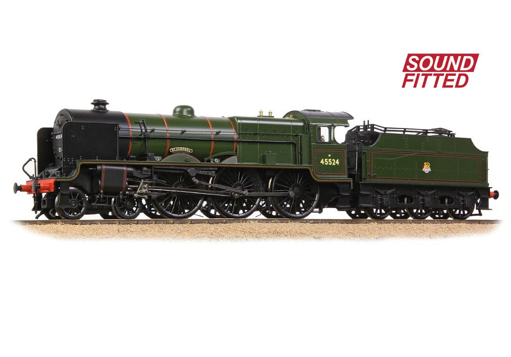 PRE - ORDER: Branchline LMS 5XP 'Patriot' with Riveted Fowler Tender 45524 'Blackpool' BR Lined Green (Early Emblem) SOUND FITTED - OO Gauge - Phillips Hobbies