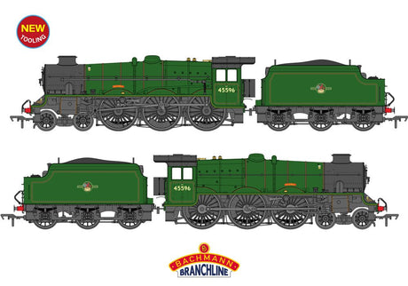 PRE - ORDER: Branchline LMS Jubilee with Double Chimney & Welded Stanier Tender 45596 'Bahamas' BR Lined Green (Late Crest) (PRESERVED) - OO Gauge - Phillips Hobbies
