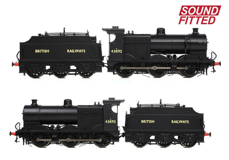 PRE - ORDER: Branchline MR 3835 (4F) with Fowler Tender 43892 BR Black (British Railways) SOUND FITTED - OO Gauge - Phillips Hobbies