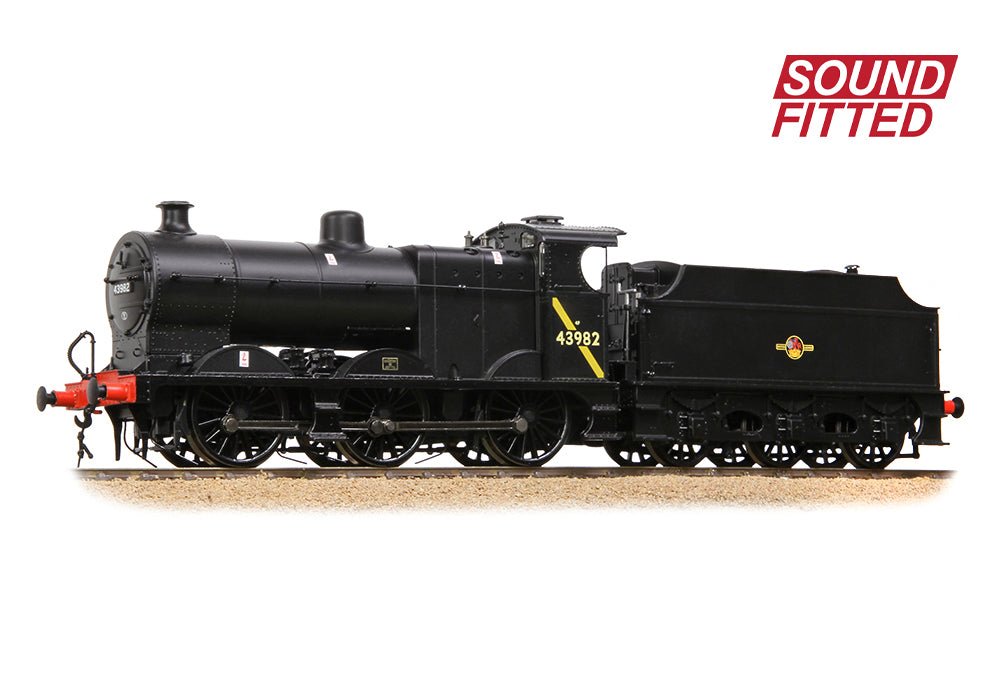 PRE - ORDER: Branchline MR 3835 (4F) with Fowler Tender 43982 BR Black (Late Crest) SOUND FITTED - OO Gauge - Phillips Hobbies