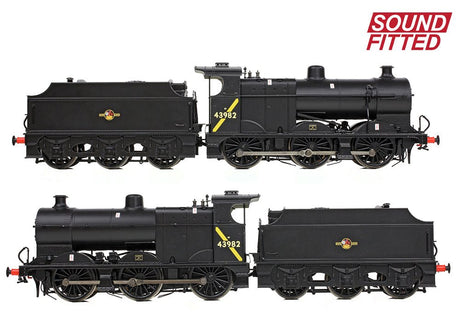 PRE - ORDER: Branchline MR 3835 (4F) with Fowler Tender 43982 BR Black (Late Crest) SOUND FITTED - OO Gauge - Phillips Hobbies