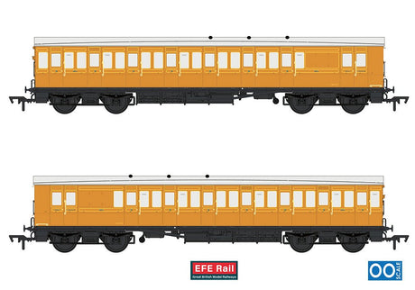 PRE - ORDER: EFE Rail 54ft non - Corridor Brake Third Lined Teak - OO Gauge - Phillips Hobbies