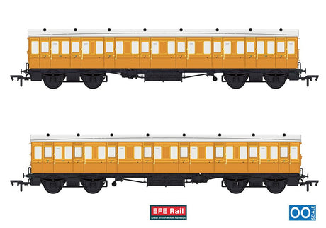 PRE - ORDER: EFE Rail 54ft non - Corridor Composite Lined Teak - OO Gauge - Phillips Hobbies