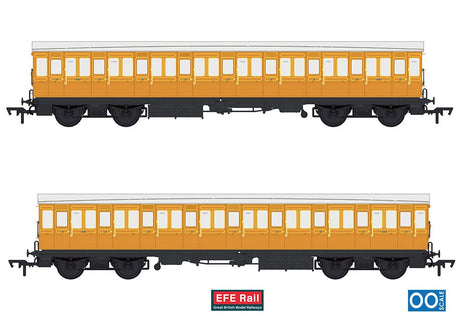 PRE - ORDER: EFE Rail 54ft non - Corridor Third Lined Teak - OO Gauge - Phillips Hobbies