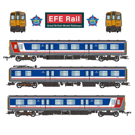 PRE - ORDER: EFE Rail Class 313 3 - Car EMU 313018 BR Network SouthEast - OO Gauge - Phillips Hobbies