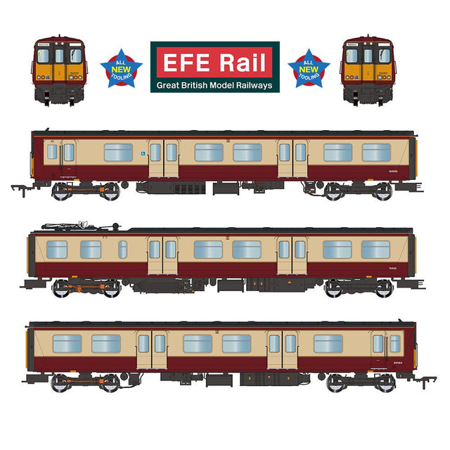 PRE - ORDER: EFE Rail Class 314 3 - Car EMU 314201 Strathclyde PTA Carmine & Cream - OO Gauge - Phillips Hobbies