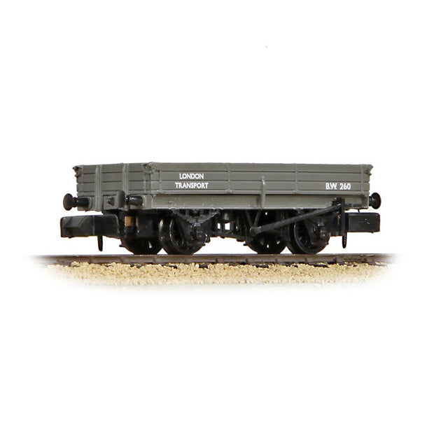PRE - ORDER: Graham Farish 3 Plank Wagon 'London Transport' Grey - N Gauge - Phillips Hobbies