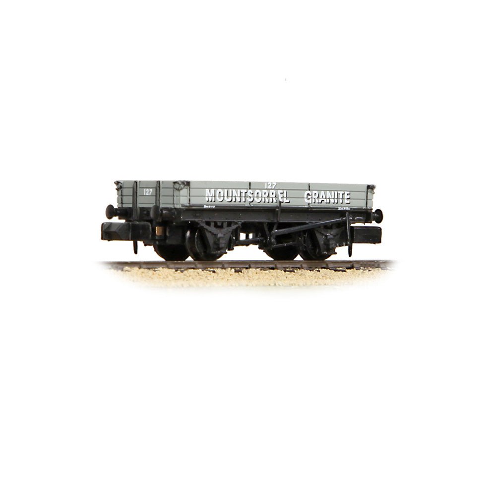 PRE - ORDER: Graham Farish 3 Plank Wagon 'Mountsorrel Granite' Grey - N Gauge - Phillips Hobbies