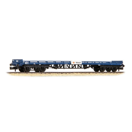 PRE - ORDER: Graham Farish 377 - 401A BR FVV Carflat Wagon BR Blue 'Motorail' - N Gauge - Phillips Hobbies