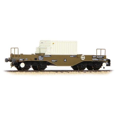 PRE - ORDER: Graham Farish BR FNA Nuclear Flask Wagon with Sloping Floor with Flask - N Gauge - Phillips Hobbies