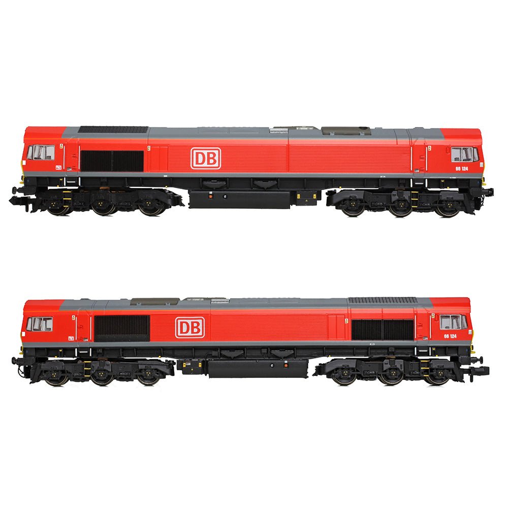 PRE - ORDER: Graham Farish Class 66/0 66124 DB Cargo Red - N Gauge - Phillips Hobbies
