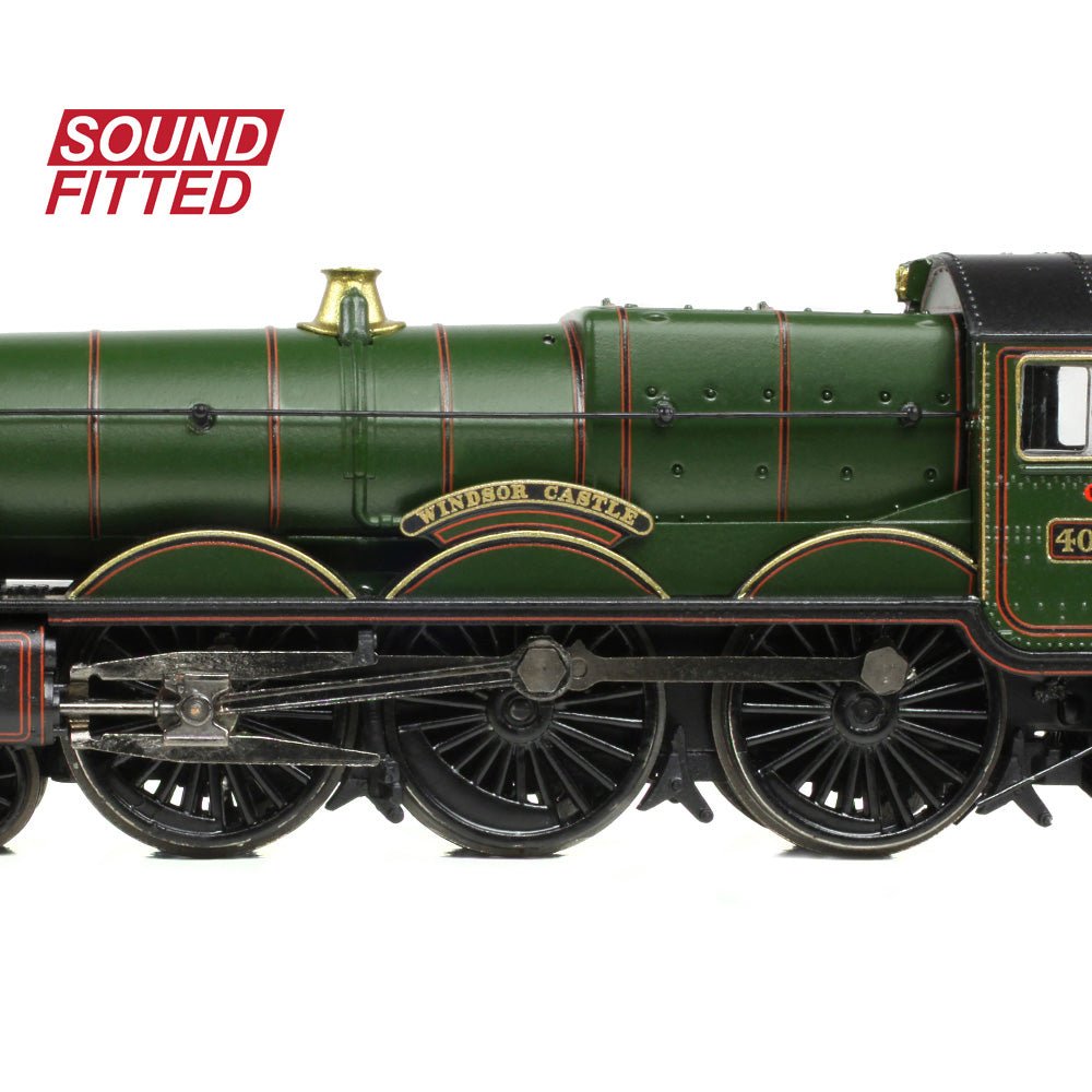 PRE - ORDER: Graham Farish GWR 4073 'Castle' 4082 'Windsor Castle' GWR Lined Green (Shirtbutton) SOUND FITTED - N Gauge - Phillips Hobbies