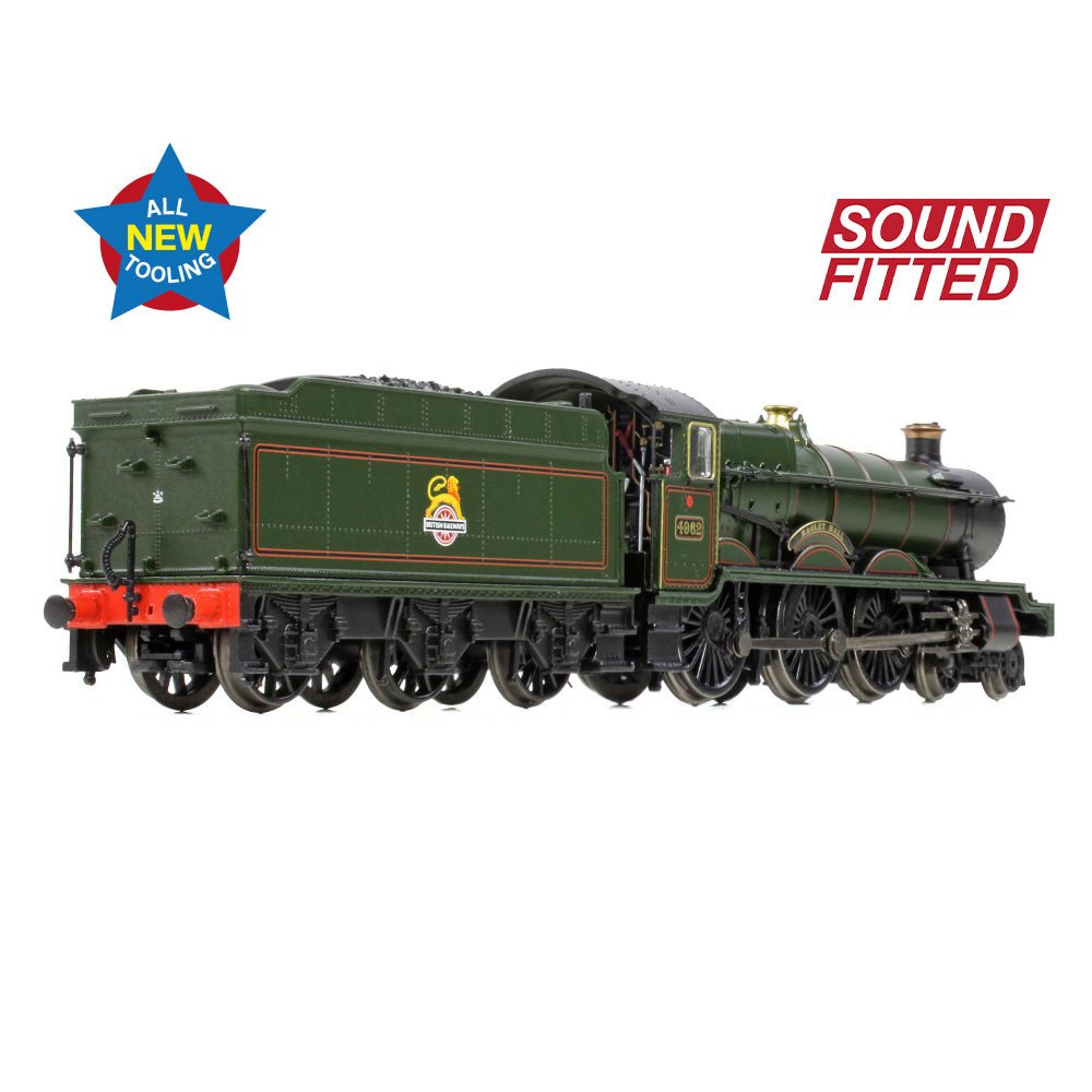 PRE - ORDER: Graham Farish GWR 49XX 'Hall' 4962 'Ragley Hall' BR Lined Green (Early Emblem) SOUND FITTED - N Gauge - Phillips Hobbies