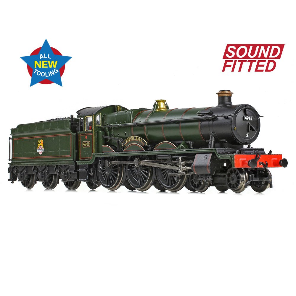 PRE - ORDER: Graham Farish GWR 49XX 'Hall' 4962 'Ragley Hall' BR Lined Green (Early Emblem) SOUND FITTED - N Gauge - Phillips Hobbies