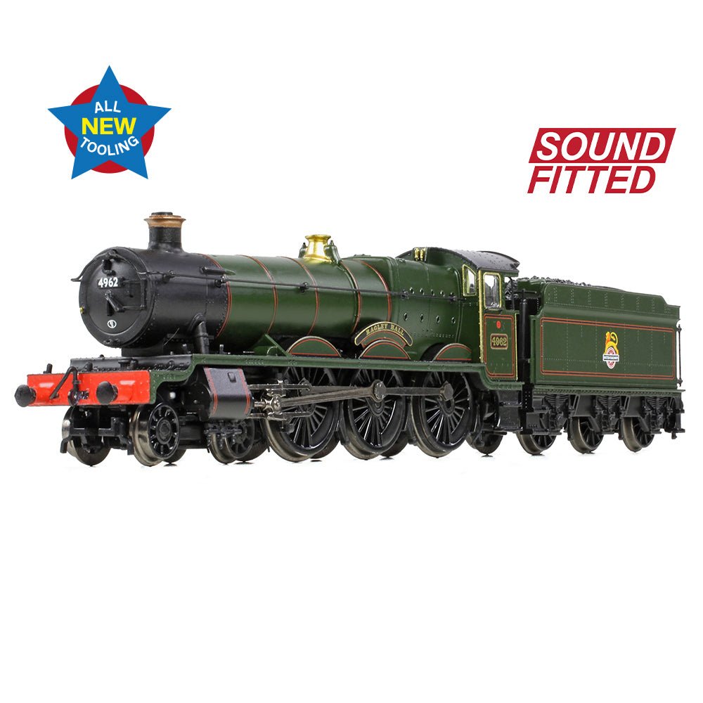 PRE - ORDER: Graham Farish GWR 49XX 'Hall' 4962 'Ragley Hall' BR Lined Green (Early Emblem) SOUND FITTED - N Gauge - Phillips Hobbies