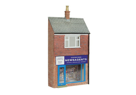 PRE - ORDER: Scenecraft Low Relief Station Road Newsagent - 1:76 Gauge - Phillips Hobbies