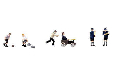 PRE - ORDER: Scenecraft Post - War Era Schoolboys Playing - 1:76 Gauge - Phillips Hobbies
