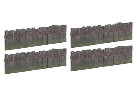 PRE - ORDER: Scenecraft Sleeper Built Fencing (x4) - 1:76 Gauge - Phillips Hobbies
