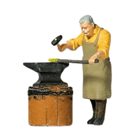 Preiser 28187 Blacksmith Figure - HO / OO Gauge - Phillips Hobbies