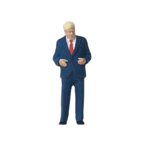 Preiser 28247 Donald Trump Figure - HO / OO Gauge - Phillips Hobbies