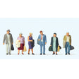 Preiser Travellers British Figure Set (6) - OO Gauge - Phillips Hobbies