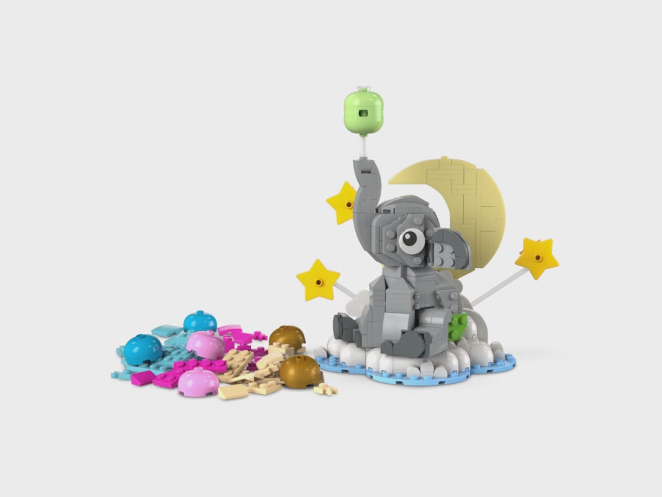 LEGO® Baby Elephant in the Sky Display Gift for New Parents 40814