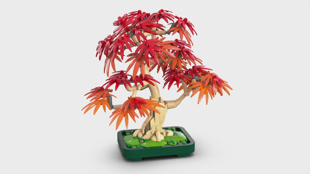 LEGO Botanicals Japanese Red Maple Bonsai Tree DIY Set 10348
