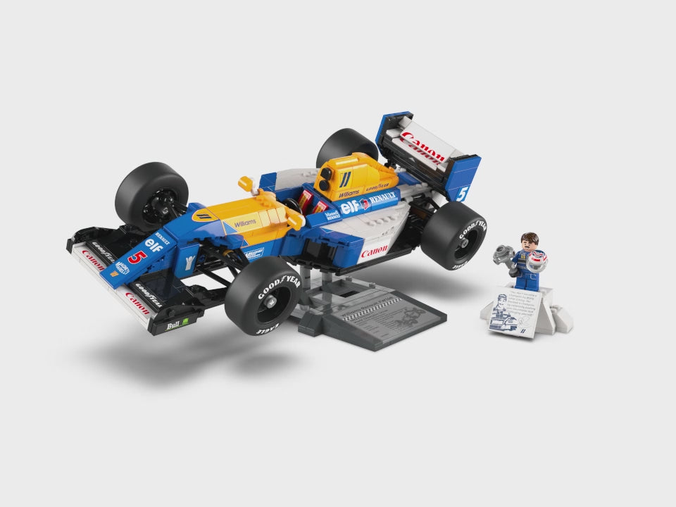 LEGO® Icons Williams Racing FW14B & Nigel Mansell Home Office Desk Decor 10353