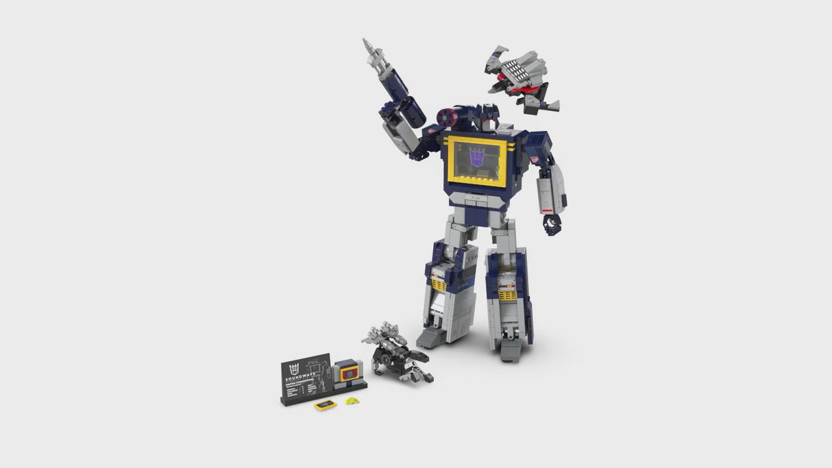 LEGO® Icons Transformers: Soundwave Model Kit Building Set for Adults 10358