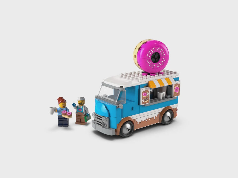 LEGO® City Doughnut Truck Playset Vendor Vehicle Toy for Kids Aged 5 and over 60452