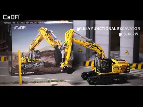 CaDA Bricks Functional Excavator - 1702pcs