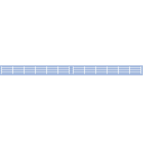 Ratio 216 Lineside Fencing White 840mm - N Gauge Plastic Kit - Phillips Hobbies