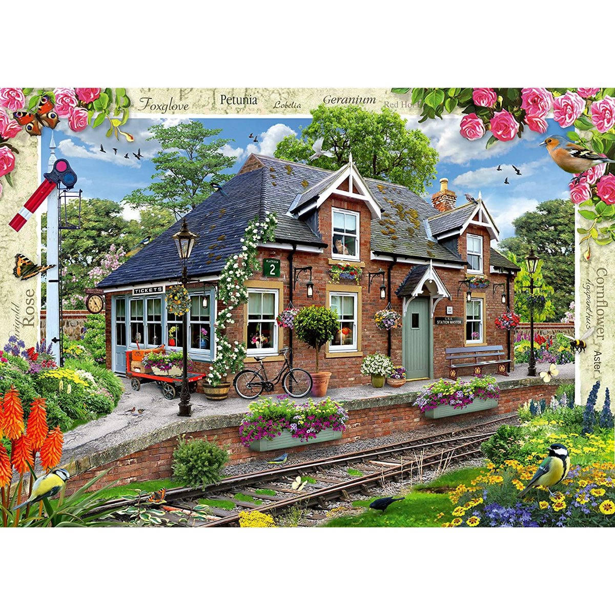 Ravensburger Country Collection No.13, Railway Cottage 1000 Piece Jigsaw Puzzle - Phillips Hobbies