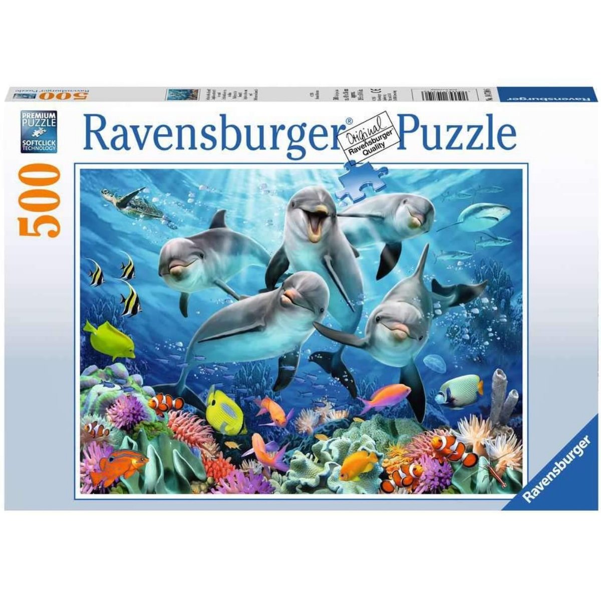 Ravensburger Dolphins 500 Piece Jigsaw Puzzle - Phillips Hobbies