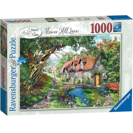 Ravensburger Down the Lane No.1, Flower Hill Lane 1000 Piece Jigsaw Puzzle - Phillips Hobbies
