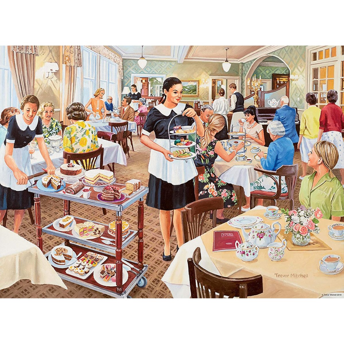 Ravensburger Happy Days at Work, The Waitress 500 Piece Jigsaw Puzzle - Phillips Hobbies
