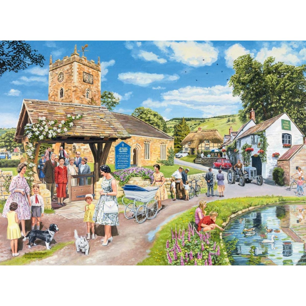 Ravensburger Happy Days No.3, Countryside Nostalgia - 4x 500 Piece Jigsaw Puzzle - Phillips Hobbies