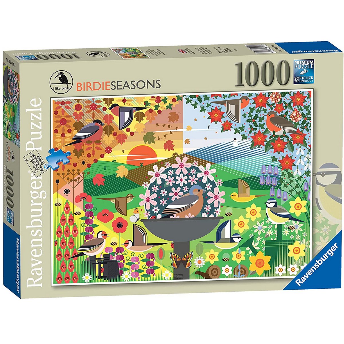 Ravensburger I Like Birds - Birdie Seasons 1000 Piece Jigsaw Puzzle - Phillips Hobbies