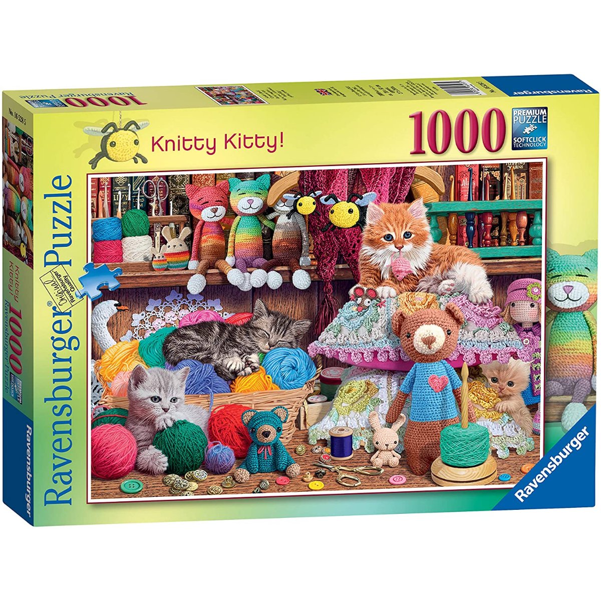 Ravensburger Knitty Kitty! 1000 Piece Jigsaw Puzzle - Phillips Hobbies