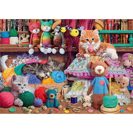 Ravensburger Knitty Kitty! 1000 Piece Jigsaw Puzzle - Phillips Hobbies