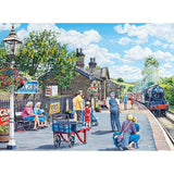 Ravensburger Railway Heritage No.1 - Corfe Station & Oakworth Station (2x 500 Pieces) - Phillips Hobbies