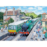 Ravensburger Railway Heritage No.1 - Corfe Station & Oakworth Station (2x 500 Pieces) - Phillips Hobbies