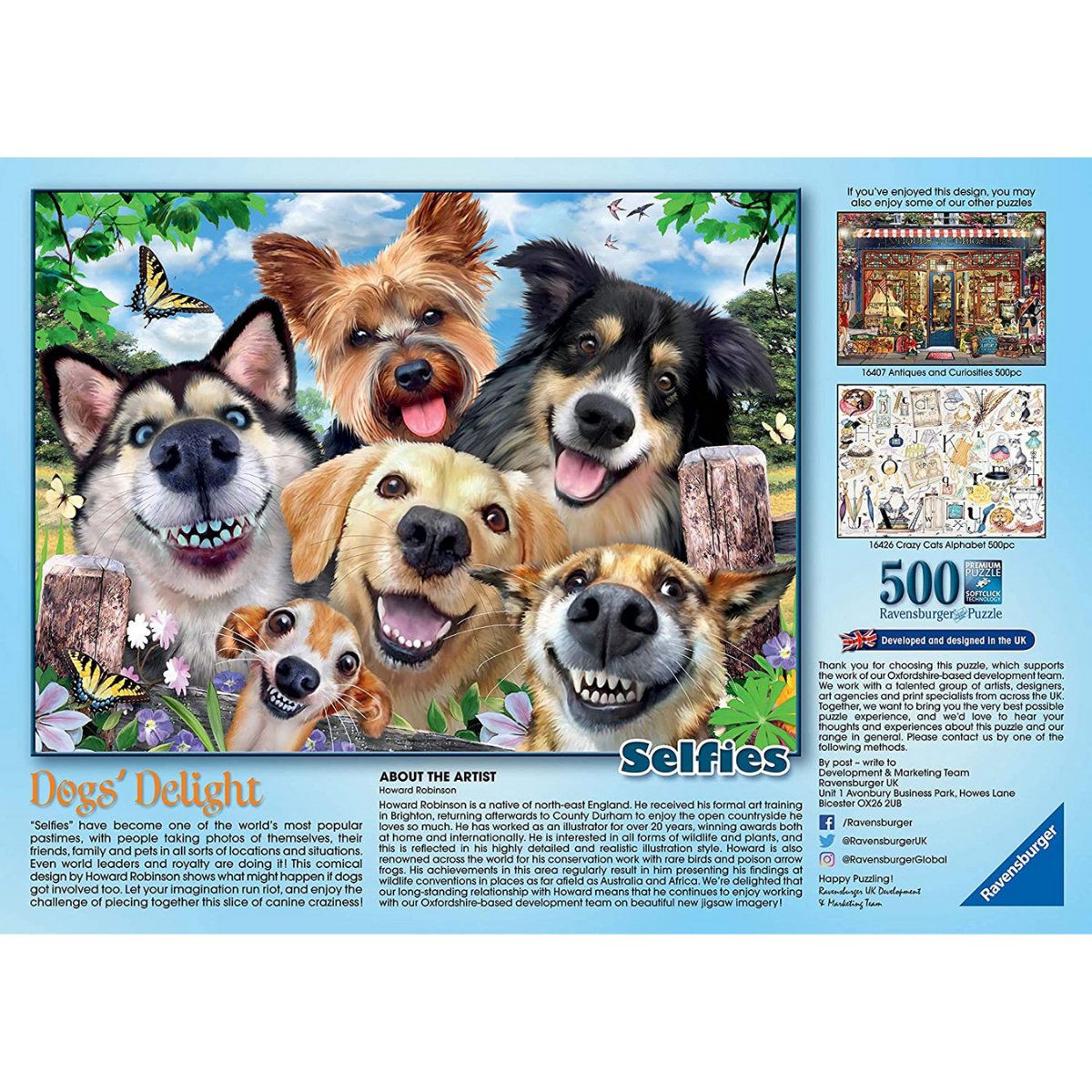 Ravensburger Selfies Dogs' Delight Jigsaw Puzzle - 500 Pieces - Phillips Hobbies