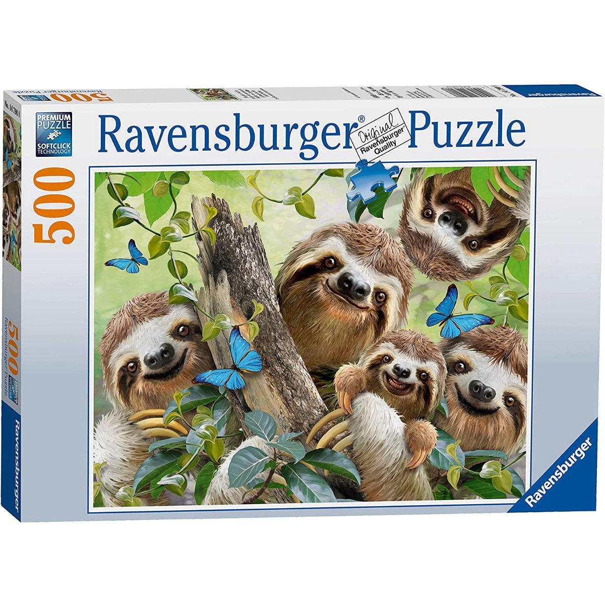 Ravensburger Sloth Selfie Jigsaw Puzzle (500 Pieces) - Phillips Hobbies