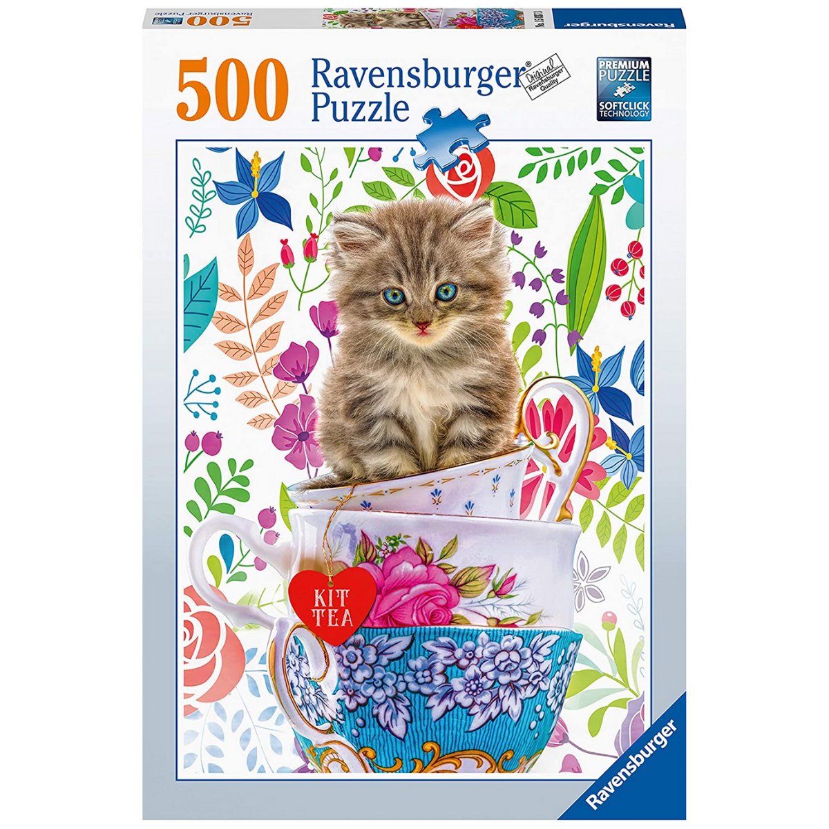 Ravensburger Teacup Kitty Jigsaw Puzzle (500 Pieces) - Phillips Hobbies