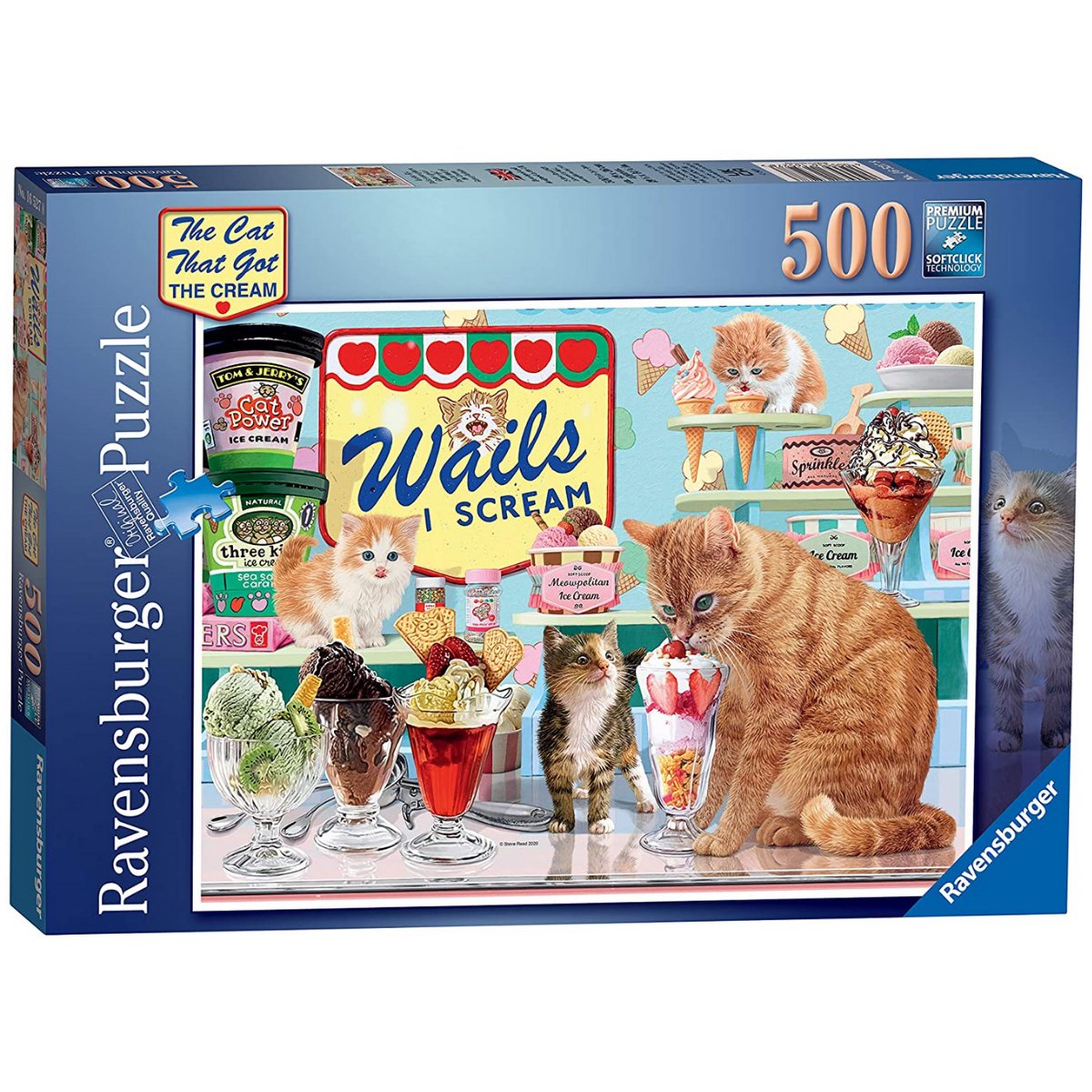 Ravensburger The Cat That Got The Cream Jigsaw Puzzle (500 Pieces) - Phillips Hobbies